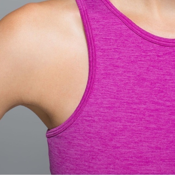 Sz8 Lululemon Seamlessly Covered Tank in Heathered Ultra Violet GUC - Picture 5 of 13